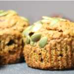 Muffins à la citrouille et aux drêches faible en fodmap