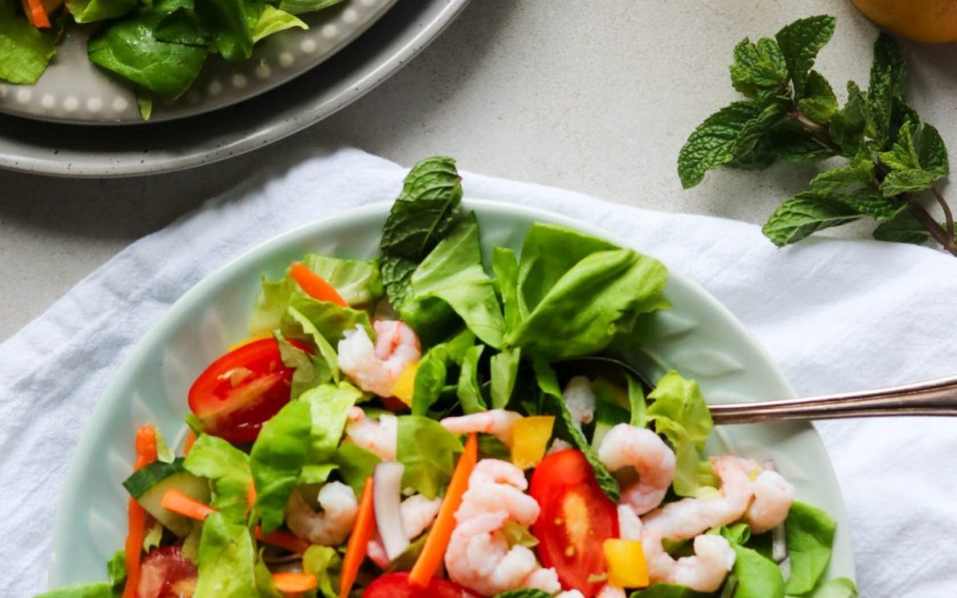 Salade aux crevettes nordiques