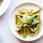 Pâtes au pesto de graines de citrouille