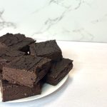 Brownies with black beans and zucchini