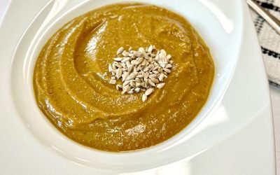 Potage repas aux lentilles et légumes