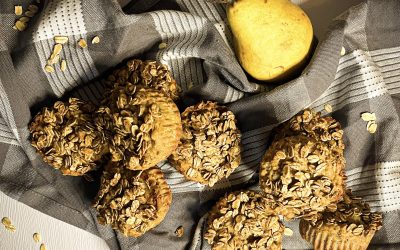 Muffins aux poires et crumble à l’érable