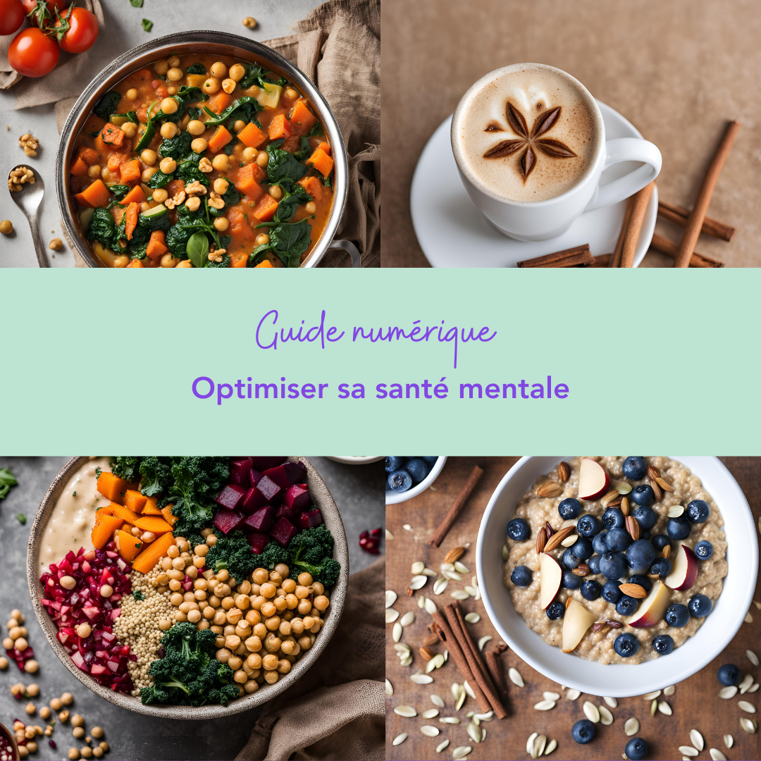 Guide numérique. Top 5 pour nourrir sa santé mentale. Informations, astuces et recettes. ÉPITHÉLIA- Clinique de santé digestive.