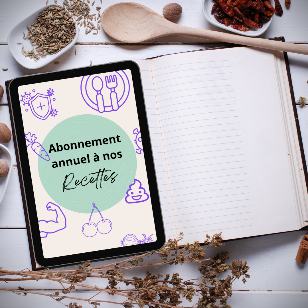 Abonnement annuel à notre banque de recettes