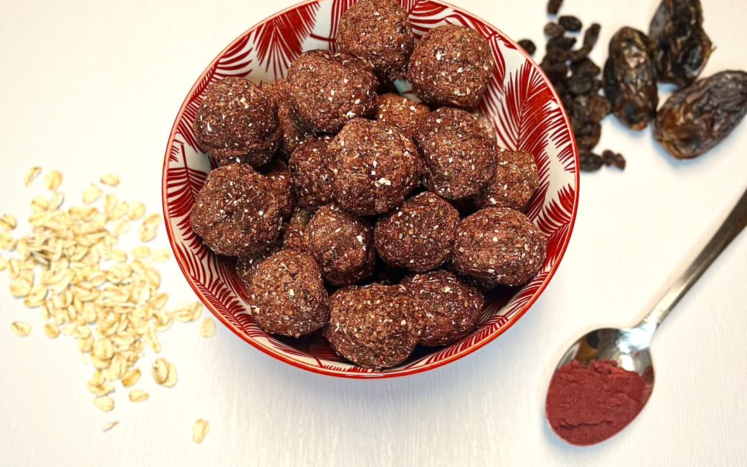 Boules d’énergie raisins et cannelle