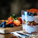 Granola protéiné et parfait au yogourt grec