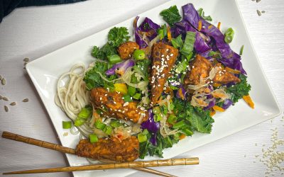 Sauté arc-en-ciel au tempeh