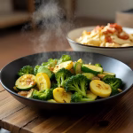 Zucchinis et brocolis sautés