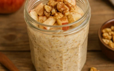 Cold apple & cinnamon oatmeal - microbiota special