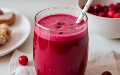 Smoothie canneberge antioxydant