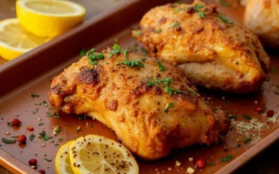 🔒Plaque-Repas : Poulet Moyen-Oriental