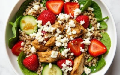 Strawberry Balsamic Chicken Salad