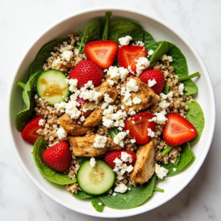 Strawberry Balsamic Chicken Salad