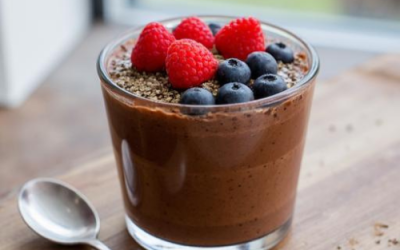 🔒Pudding de chia au chocolat et petits fruits