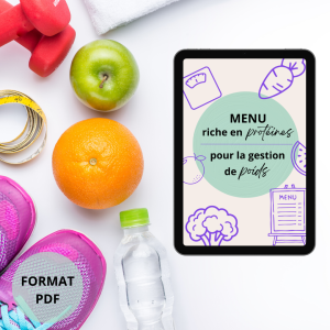 Menu riche en protéines pour la gestion de poids