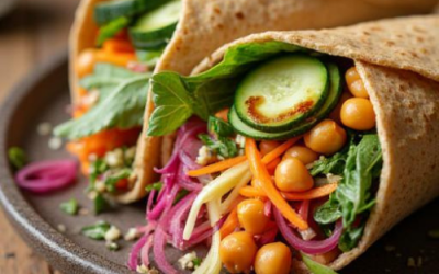 Wrap aux pois chiches et légumes