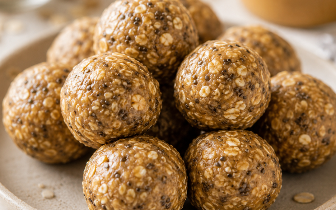 Boules d’énergie banane, sarrasin et amandes